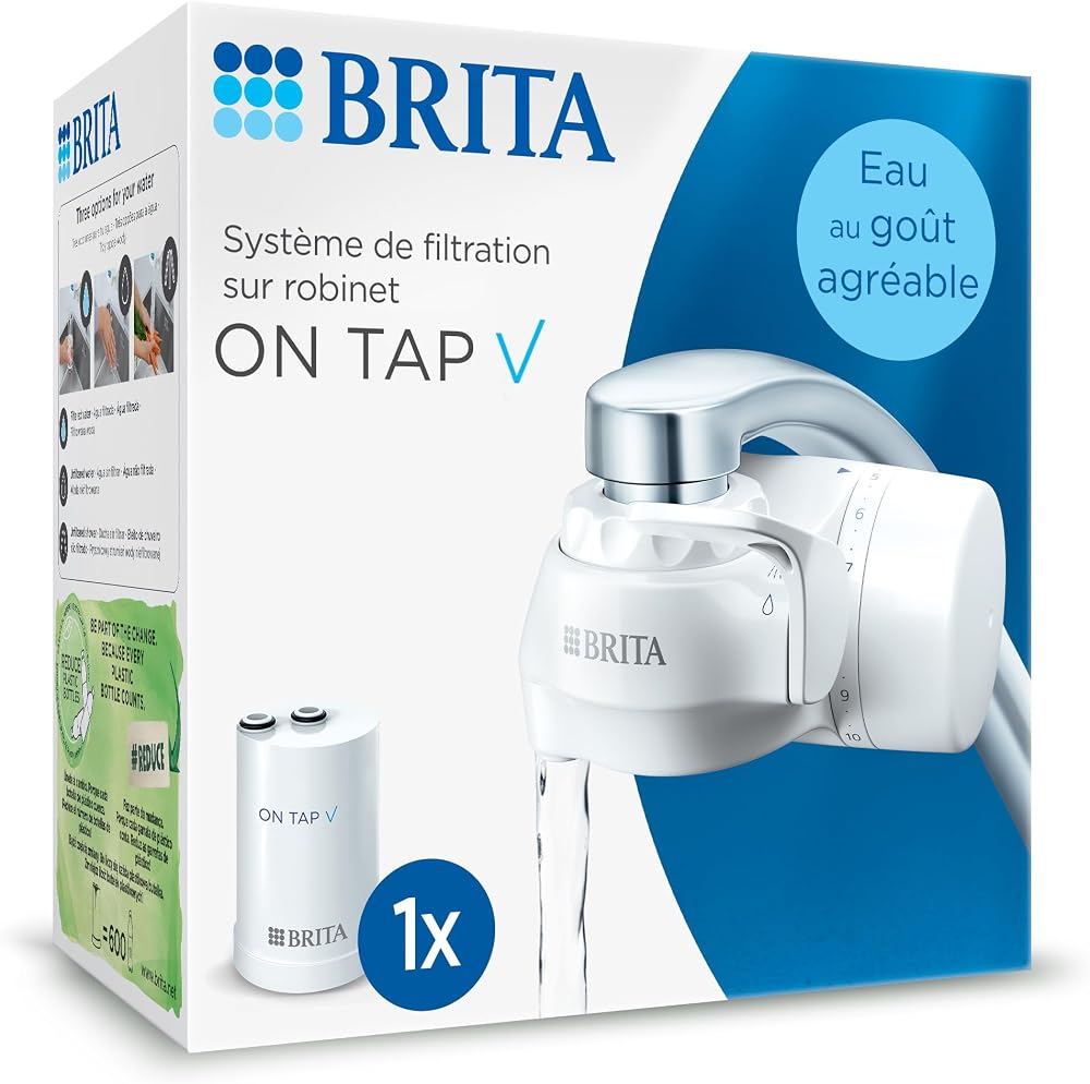 BRITA On Tap V Water Filter System - Filtered Tap Water - Includes 1 Filter