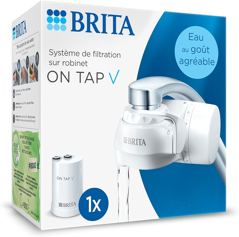 BRITA On Tap V Water Filter System - Filtered Tap Water - Includes 1 Filter