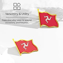 Isle of Man Flag Lapel Pin - Enamel Metal National
