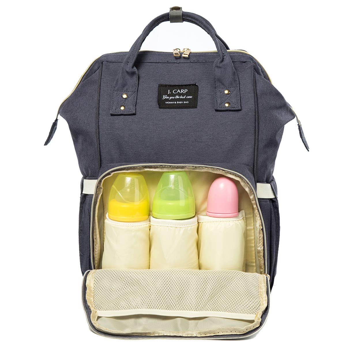 Runalp Multi-Function Diaper Bag, Nappy Bags for Baby Care, Large Capacity, Stylish and Durable, Blue