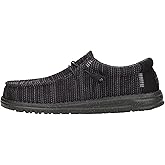 HEYDUDE Men’s Wally Stretch Sox Slip-On Loafer, Lightweight, Breathable, with Flex & Fold Outsole