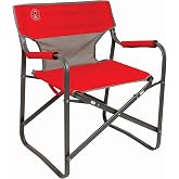 Coleman Outpost Breeze Folding Camping Chair with Cooling Mesh Back, Portable Outdoor Chair Supports up to 300lbs