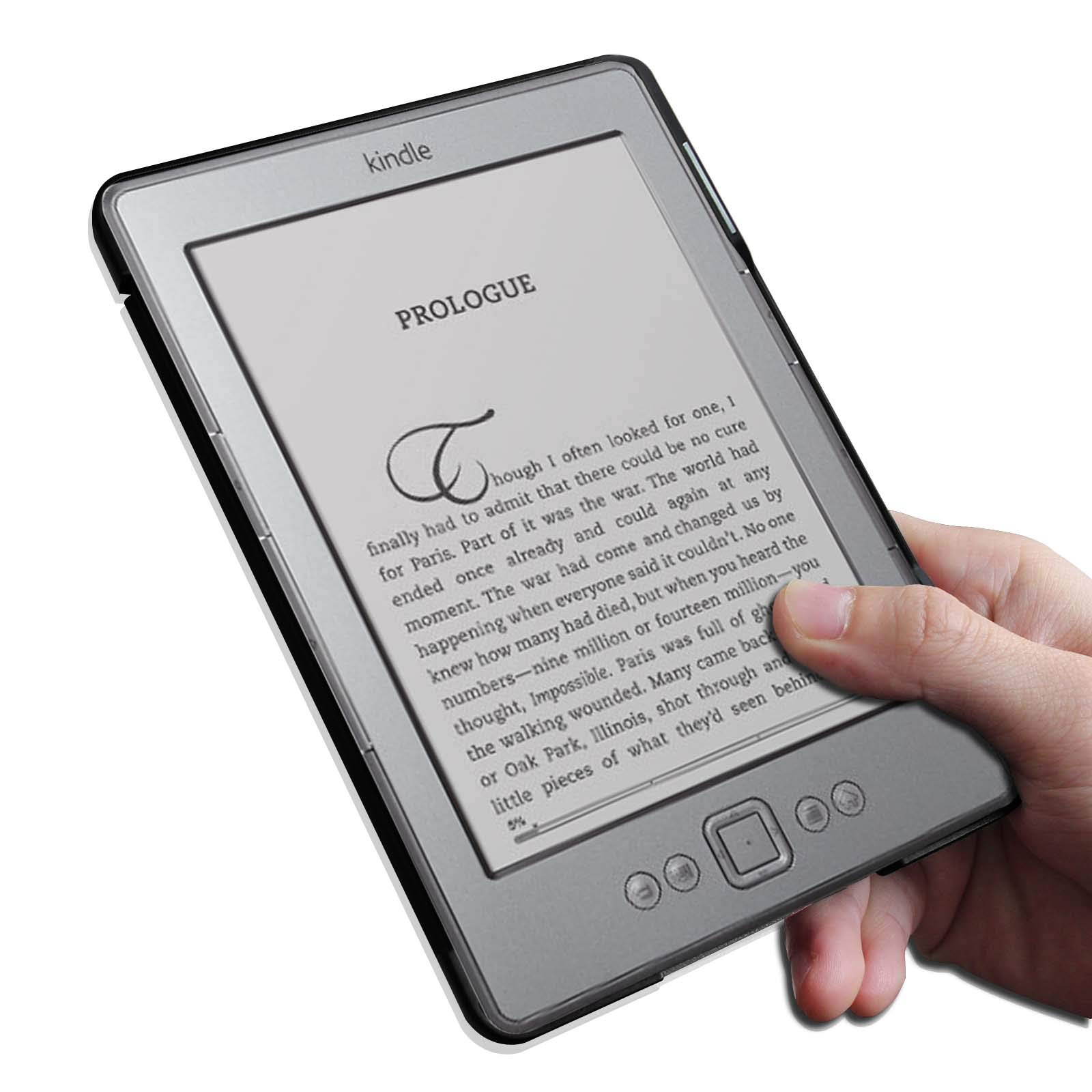 Fintie Slim Case for Kindle 5 & Kindle 4 - Slim Lightweight Shell PU Leather Protective Cover with Magnet Closure, Black