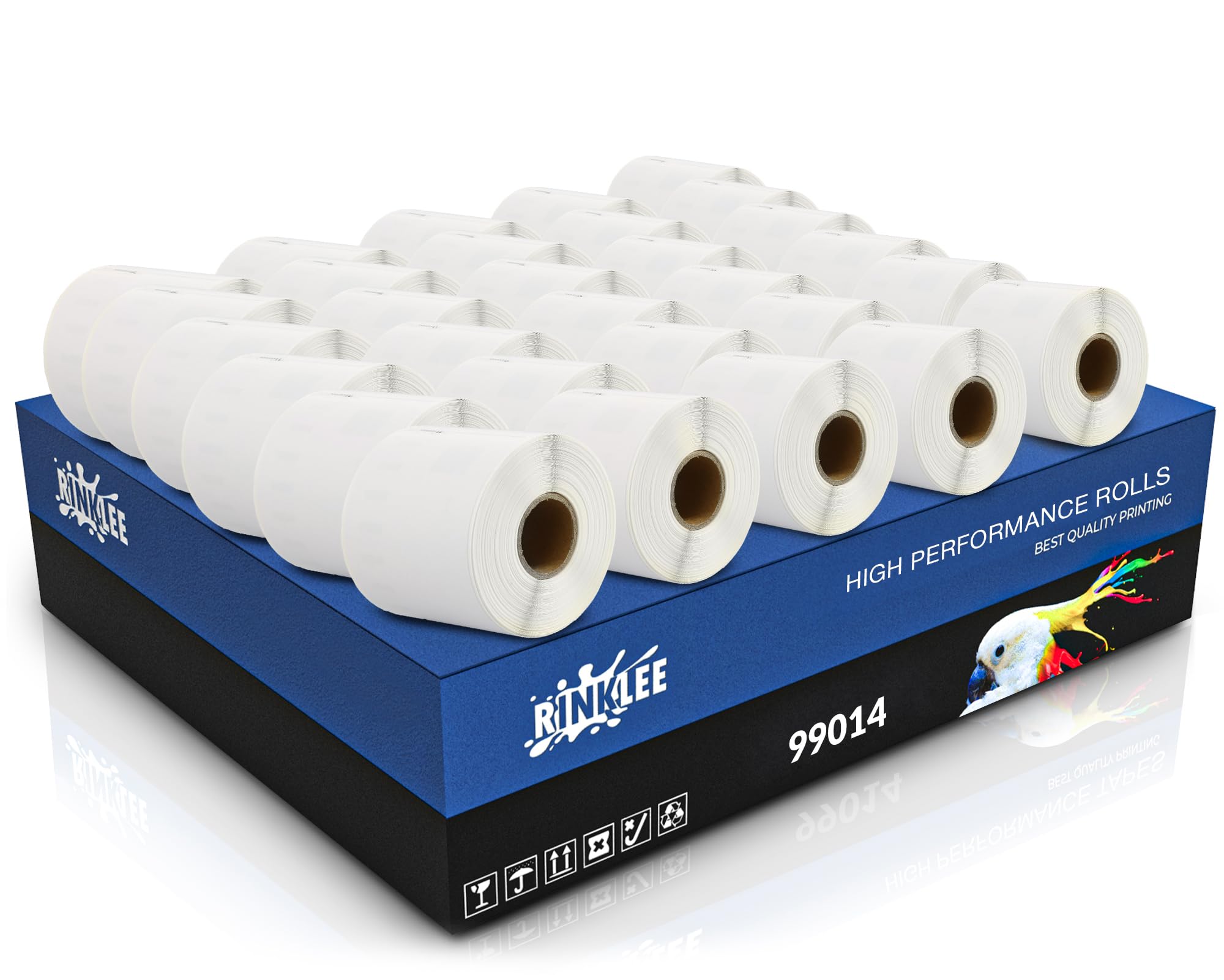 RINKLEE 99014 S0722430 Label Rolls Compatible with DYMO 4XL 450 400 330 320 310 Duo/Turbo/Twin Turbo Seiko SLP 450 430 420 410 400 200 100 | 54 x 101 mm | 30-Pack