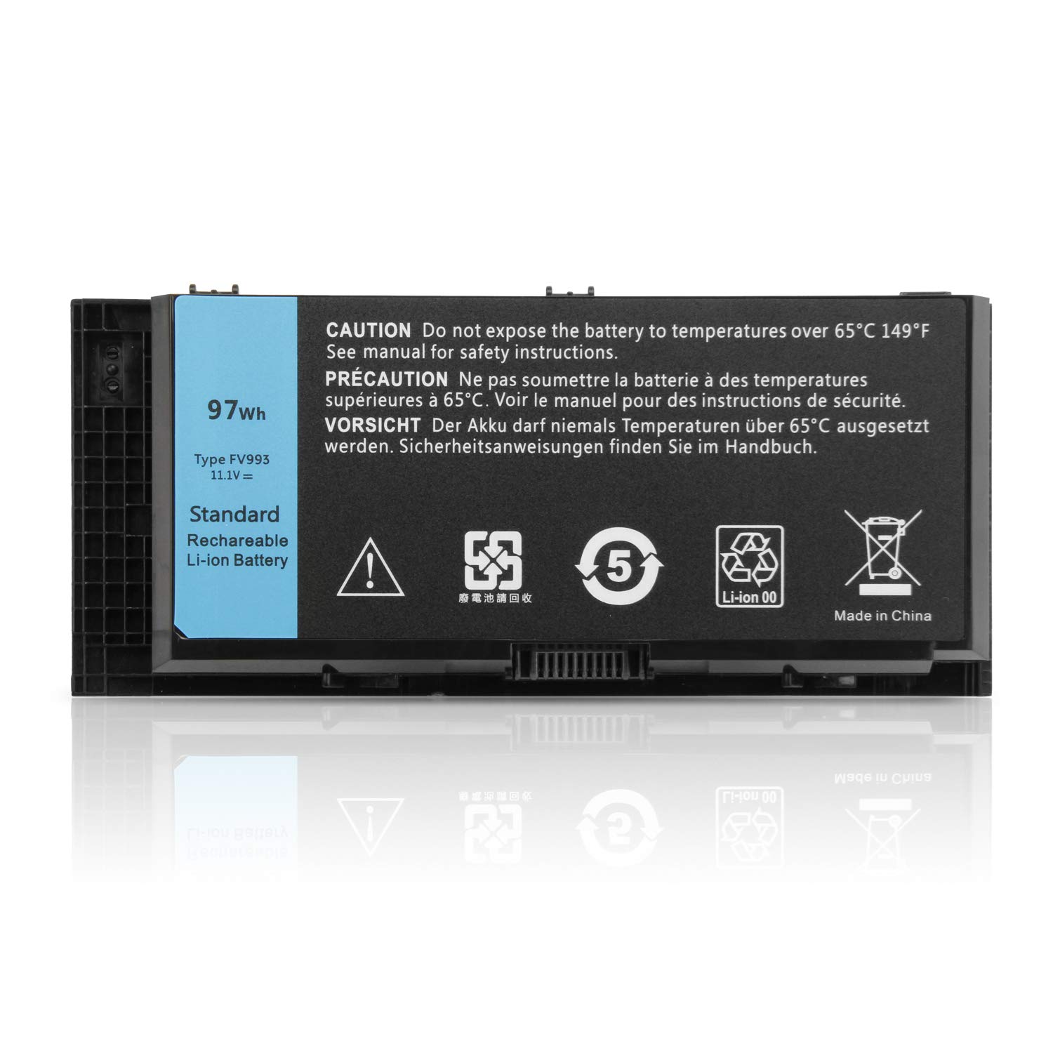FV993 Laptop Battery for Dell Precision M4600 M4700 M4800 M6600 M6700 M6800 Mobile Workstation FJJ4W R7PND X57F1 PG6RC V7M28 KJ321 WD6D1 4HJXX T4DTX 33F0D FVWT4 J5CG3 1C75X 3DJH7 97KRM RY6WH 9GP08