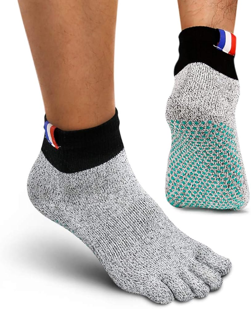 Minimalist Barefoot Sock ,Men's Toe Socks With Grip Anti