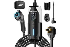 COBUY 40Amp Level 2 EV Charger with Fast Charging | 25FT Plug-in Heavy Duty Cable | NEMA 14-50 & J1772 Compatible | Electric Vehicle Charging Station for Home & RV