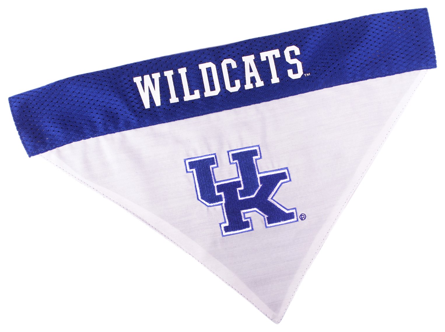 Pets First Collegiate Pet Accessories, Reversible Bandana, Kentucky Wildcats, Large/X-Large