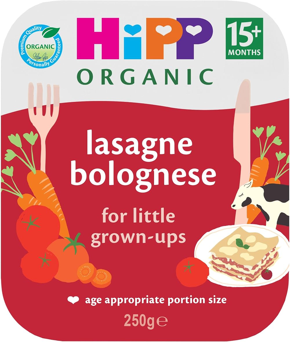HiPP Organic Lasagne Bolognese Toddler Meal 250g 6 Pack 15+ Months