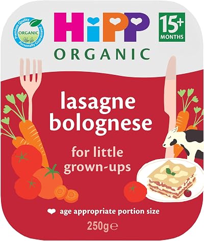 HiPP Organic Lasagne Bolognese Toddler Meal 250g 6 Pack 15+ Months