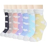 Chalier Womens Winter Fuzzy Socks Cozy Fluffy Sock Warm Fuzzy Christmas Socks for Women