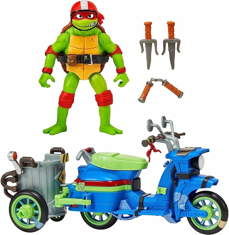 Tortues Ninja, Véhicule + Figurine 12 cm, mode combat, Aléatoire, 4+, TU803 — photo 5 sur 8