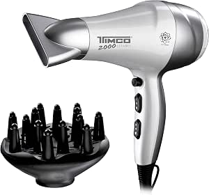 Timco SIN-2000 Secadora Cerámic con Generador de Iones : Amazon.com.mx:  Belleza