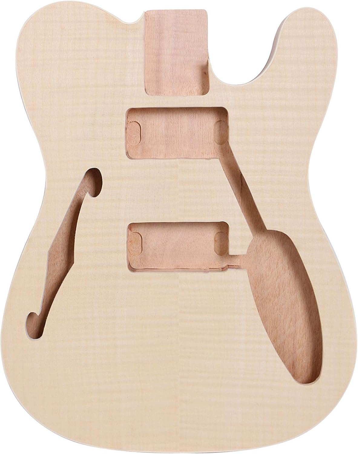 Unfinished Guitar Replacement Body Mahogany Maple Wood Electric Guitar