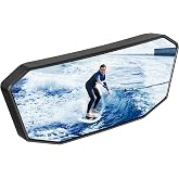 KEMIMOTO Marine Boat Mirror Upgraded Size 10.5 in x 4 in, Universal Boat Rear View Mirror for Ski, Pontoon Boats Water Skiing Sport Wakeboarding Surfing