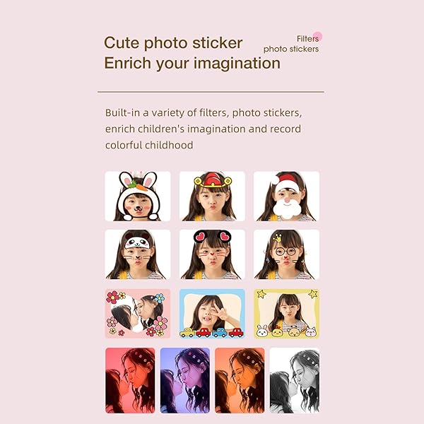 Kids Digital Camera 2 4 Inches 12MP 1080P HD USB Children GiftBuilt in 1500mA Lithium Battery   Kitten