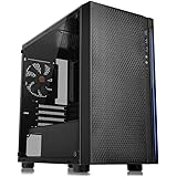 Thermaltake Versa H18 Tempered Glass Black Spcc Micro ATX Gaming Computer Case CA-1J4-00S1WN-01