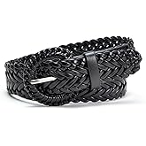 YooAi Woven Belts for Women Braided Leather Belt Wide Fashion Boho Waist Belt for Dresses Jeans Pants
