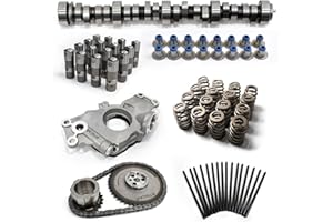 BTSCAR Stage 3 Camshaft Kit mit Replacement Timing Chain Oil Pump Compatible with LS1 4.8 5.3 5.7 6.0 6.2 V8 GMC Chevrolet 1997-2013 Replaces PAC-1218 HL2148S 7.400”