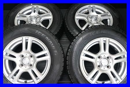 Amazon 送料無料 中古スタッドレスタイヤ 送料無料 4本セット グッドイヤー Ice Navi 6 185 70r14 Weds Joker 14x5 5 45 100 4穴 フリードに 中古タイヤ W タイヤ ホイールセット 車 バイク