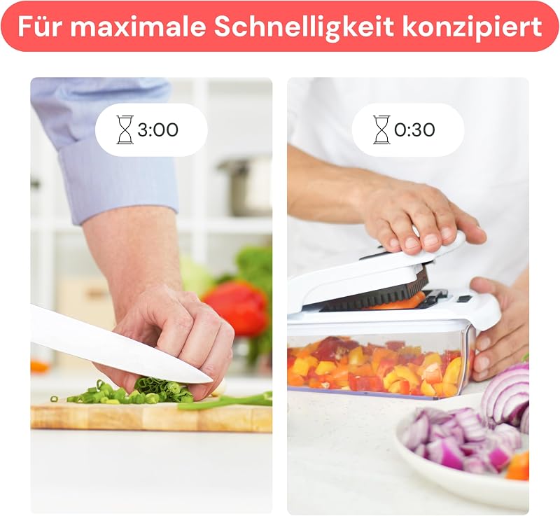 Pro Original - Gemüseschneider & Spiralschneider - 4 Klingen