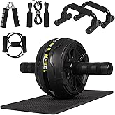 Ab Roller Wheel, Arespark Exercise Wheels Home Gym Exercise Equipment for Core Workout, Abs Roller with Knee Mat and Foam Han