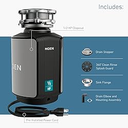 Moen GX50C Disposer Prep Series 1/2 HP Continuous