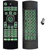 BIFANS MX3 2.4G Air Remote Mouse Multifunctional with 7 Color Backlit Remote Control, Mini Wireless Keyboard & Infrared Remot