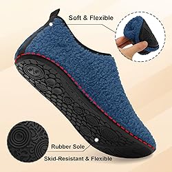 QFH Womens Mens Winter Warm Shoes Indoor Bedroom