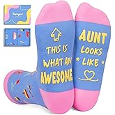 HAPPYPOP Mothers Day Gifts Socks - Gifts for Mom Aunt, Mother Auntie Socks
