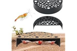 LOYANGER 2 Pcs Shrimp Breeding Hide, Shrimp Hideout Cave Breeding Hide for Shrimps Aquarium Fish Tank Decoration(Color:Black)
