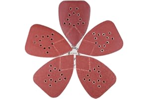 Sanding Pads for Black and Decker Mouse Sanders.50PCS 60 80 120 150 220 Grit Mouse Sandpaper Assortment - 12 Holes Hook and L