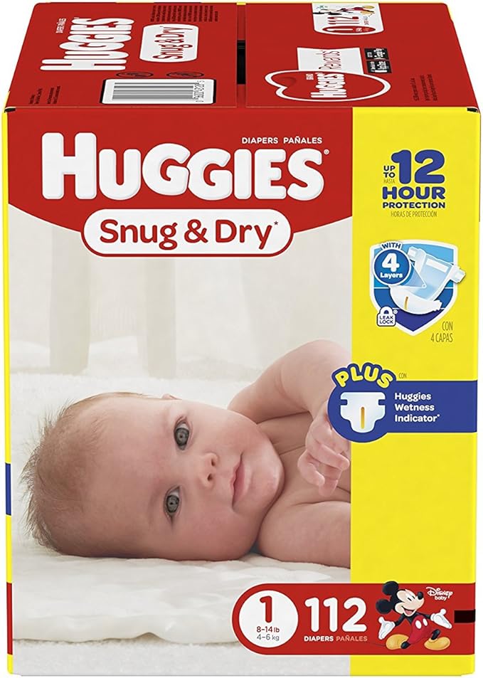 huggies size 1 44 pack