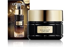 L'Oreal Paris Age Perfect Anti-Aging Midnight Cream, Face Moisturizer to Reduce Wrinkles and Firm Skin, 1.7oz + Serum Sample