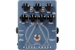 DARKGLASS ELECTRONICS Darkglass Alpha Omega Dual Bass Preamp Pedal w/ 6-band EQ, XLR Output, Aux Input, and Headphone Output