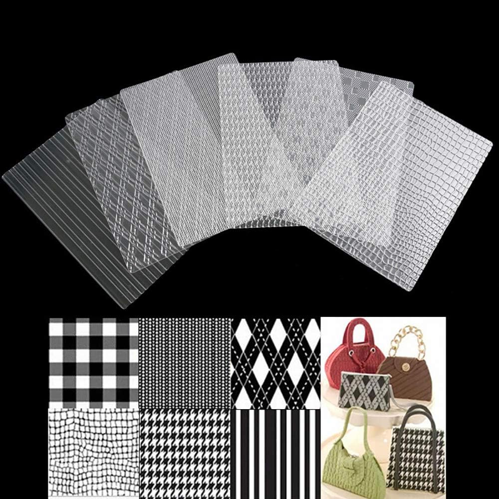 6Pcs Plastic Fondant Stencil Cake Cookies Tyre Pattern Texture Mat Cake Baking Embossing Pad Cake Border Decoration Mold Cake Fondant Stencil Templates Crafts DIY Decorating Tools (4#)