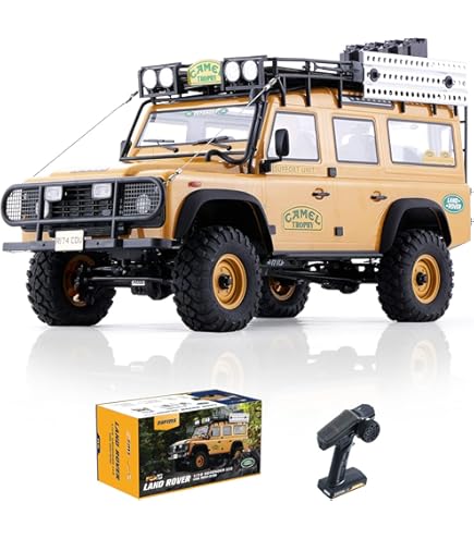Amazon.com: FMS FCX10 1/10 RC Crawler Land Rover Camel Trophy