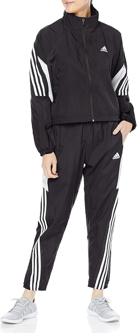 Amazon アディダス ジャージ上下セット アディダス スポーツウェア ゲームタイム ウーブン トラックスーツ レディース ジャージ上下セット 通販