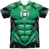 Green Lantern DC Comics Superhero Hal Jordan Costume Adult Front Print T-Shirt T