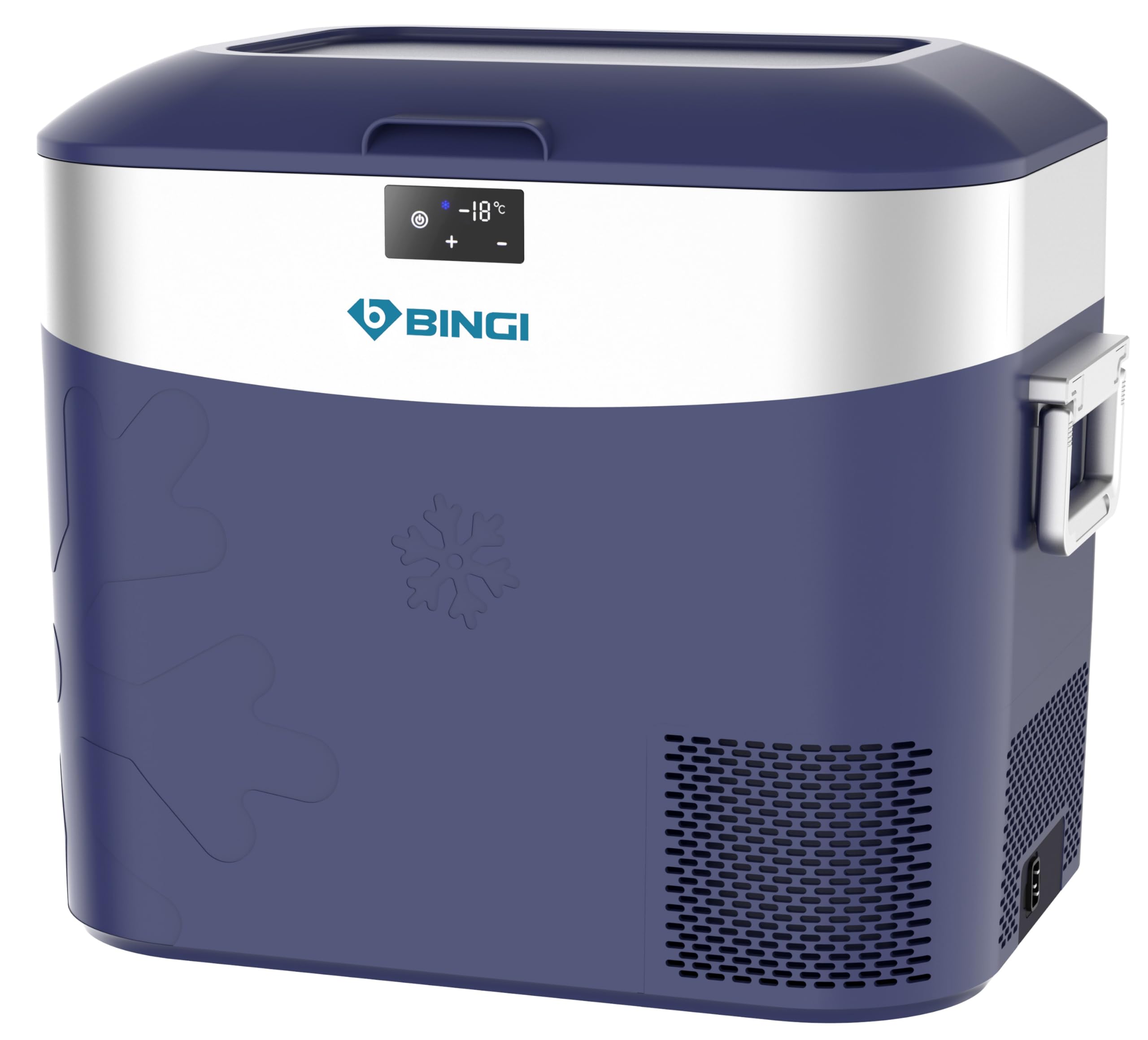 BINGI Kompressor Kühlbox 22L Tragbarer Auto Kühlschrank 12/24V DC und 230V AC Mini Gefrierschrank für Auto, LKW, Camping, Wohnmobil und Zuhause (15℃ bis -18℃)
