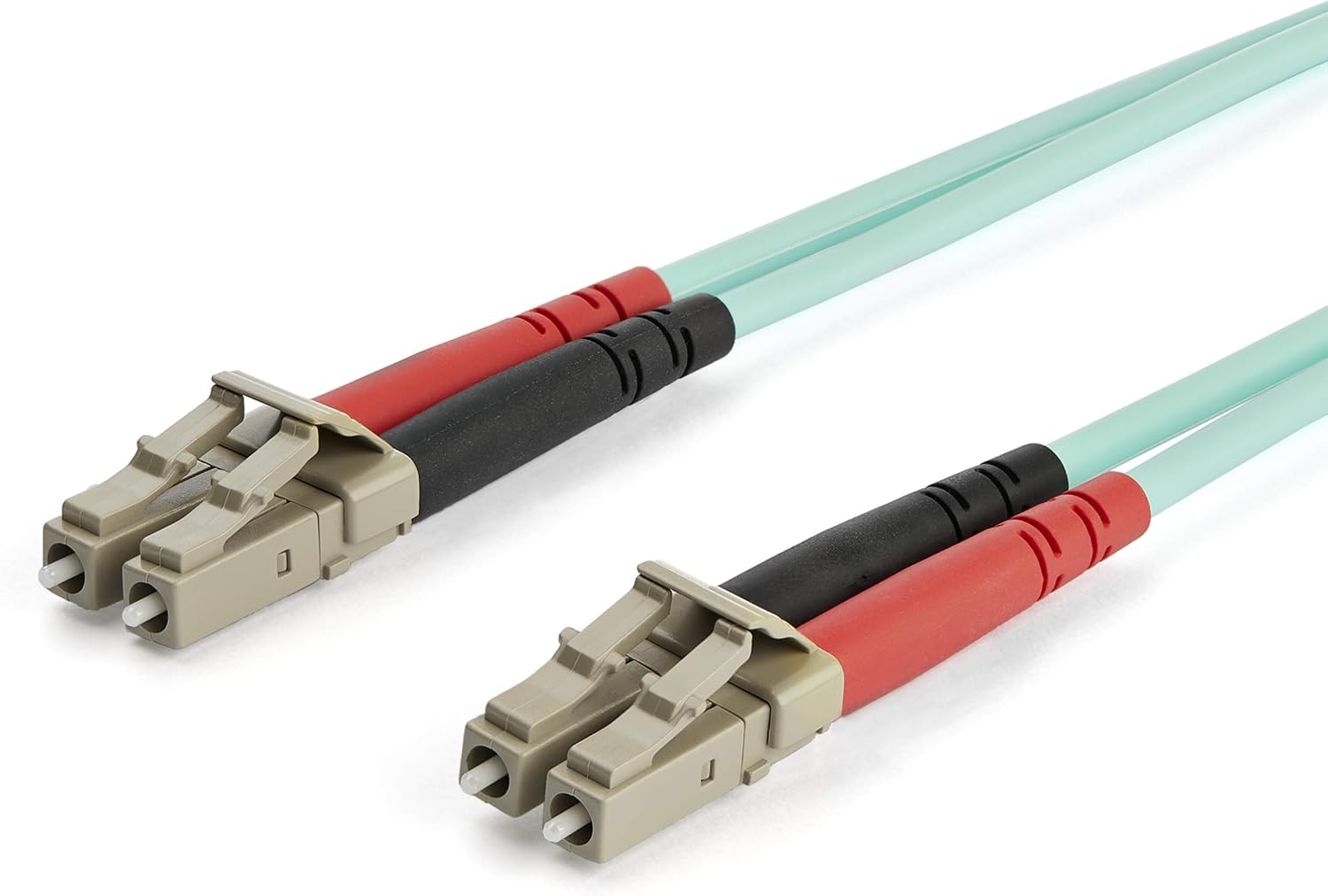 StarTech.com 7m (22ft) LC/UPC to LC/UPC OM3 Multimode Fiber Optic Cable, Full Duplex 50/125µm Zipcord Fiber, 100G Networks