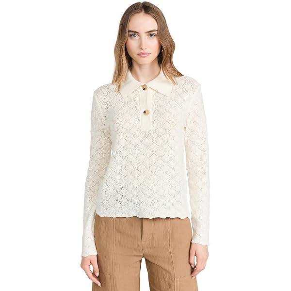 美品✨23SS Theory BD RUFFLE SLEEVE TP ホワイト Theory Women's BD Ruffle TOP C.NOVA, Ecru, P at Amazon