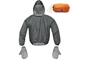 Lightweight Fly Suit -,s Shirt, Outdoor Net Cover | Breathable insact Barrier for Hiking, Travel, Fishing Trips, Flexible
