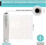Triplast Clear Pallet Wrap 1 x 400mm 17µ Industrial Strength view 2