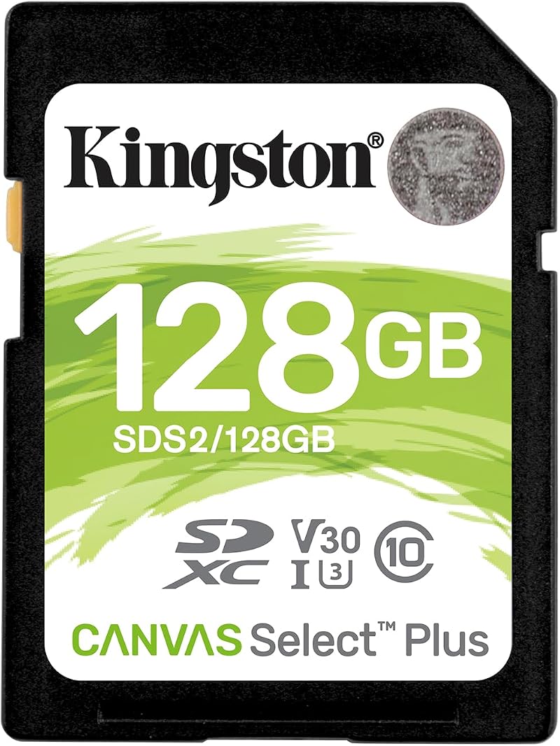 Kingston Canvas Select Plus SD Card 128GB Class 10 UHS-I SDS2/128GB
