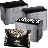 300 Pcs Metal Business Cards Black Metal Business Card Blanks for CNC Engraver Laser Engraving Reliable and Sturdy Multipurpose Aluminium Business Card Blanks Thickness 0.01 Inch