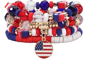 Ardorchid Halloween Bracelets for Women Pumpkin Ghost Steleton Bat Skull Beaded Stackable Stretchy Bracelet Rugby Thanksgiving Christmas Heishi Bracelets