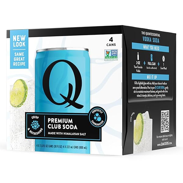 Q MIXERS CLUB SODA, PREMIUM COCKTAIL MIXER MADE...