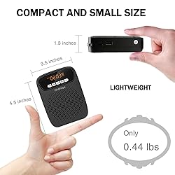 Portable Voice Amplifier Wireless & Wired Headset