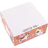 Karma, Block Notepad, 500 Sheet Memo Paper Cube, Non-Sticky Memo Pad Cube for Office, and Home, Cat